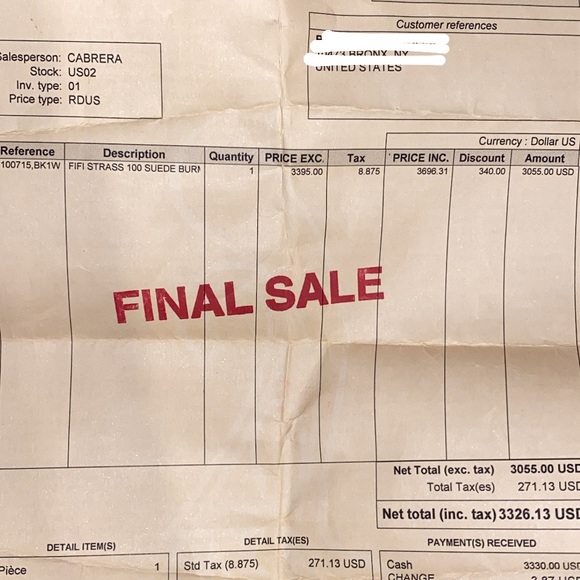 ❌ SOLD❌ Black Swarovski Crystal. Christian Louboutin Fifi Strass! - Picture 10 of 10